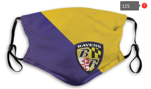 NFL Baltimore Ravens #7 Dust mask with filter->nfl dust mask->Sports Accessory